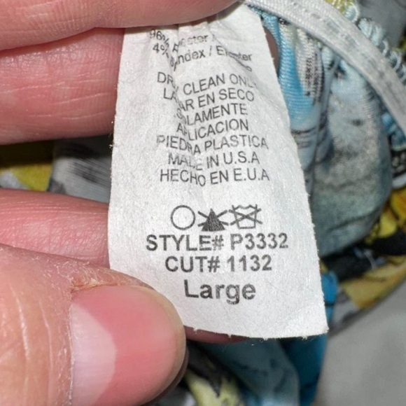 Y2K floral animal print ruched mini dress size Large - Picture 3 of 5